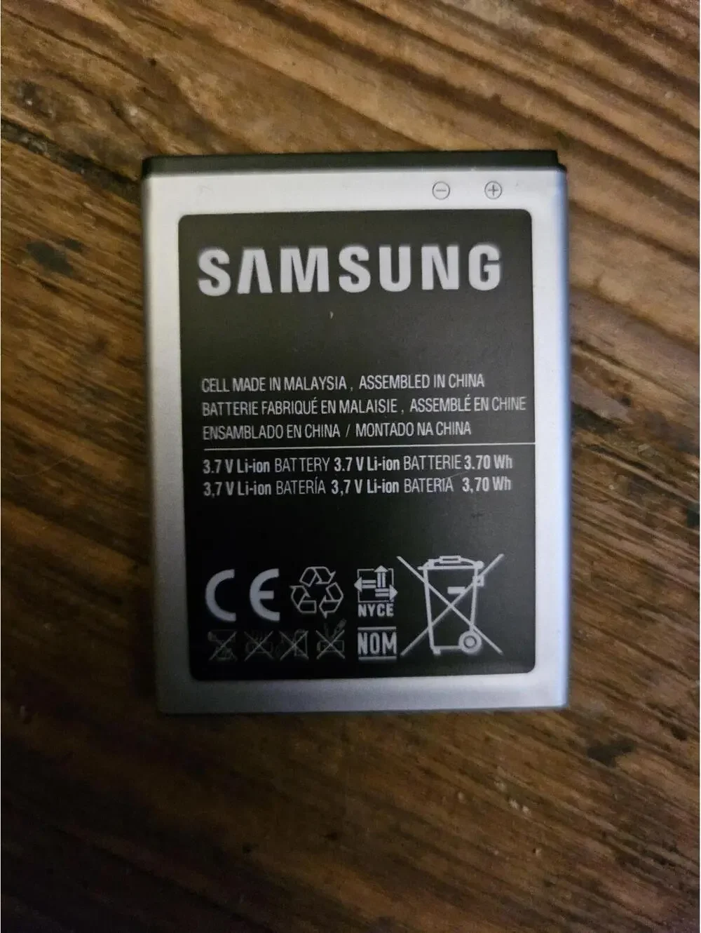 Samsung 3.7v li-ion battery untested as is